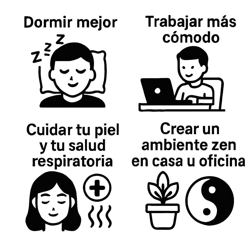 Mini Humidificador Estilo Madera | Relajación, Hidratación y Estilo en un Solo Dispositivo