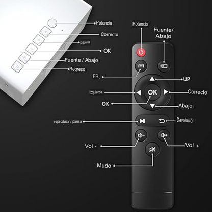PROYECTOR PORTATIL LED - AMARILLO
