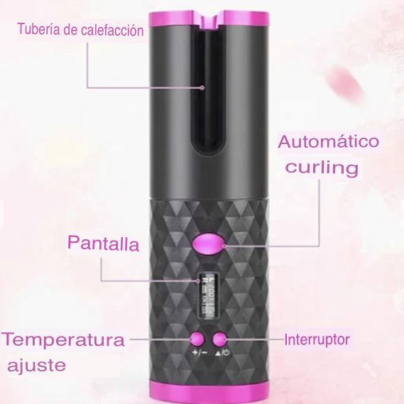 ONDULADOR RIZADOR AUTOMATICO, INALAMBRICO Y RECARGABLE