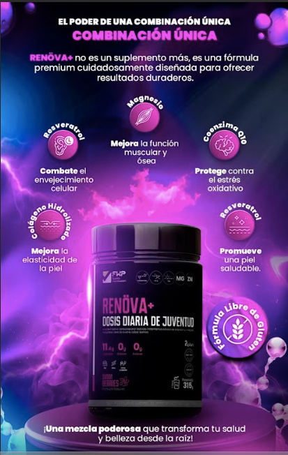 RENOVA+ - Tu dosis diaria de juventud