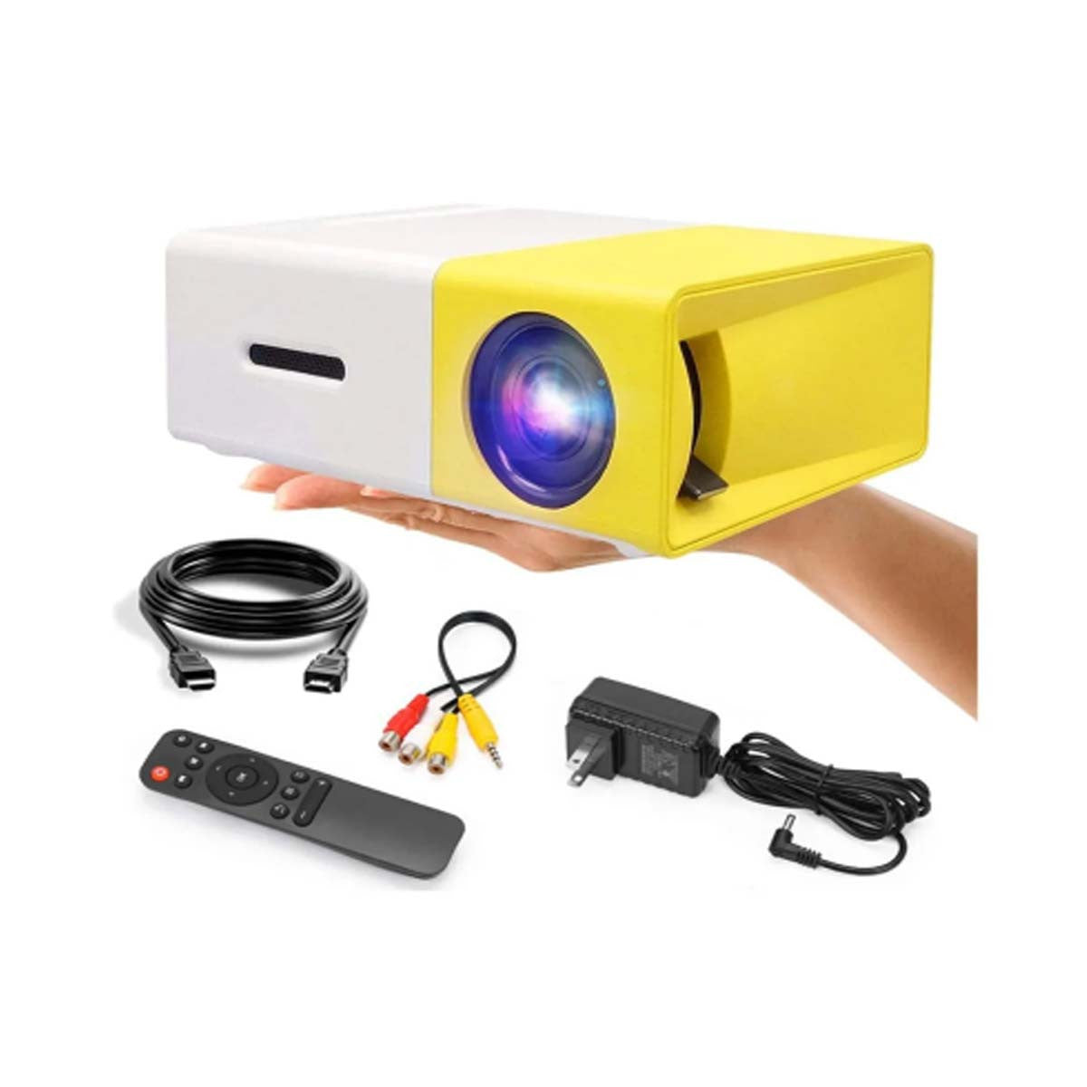 PROYECTOR PORTATIL LED - AMARILLO