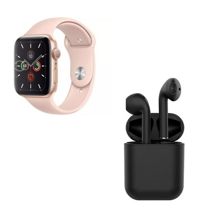 Combo SmartSet | Audífonos i12 TWS + Smartwatch T500