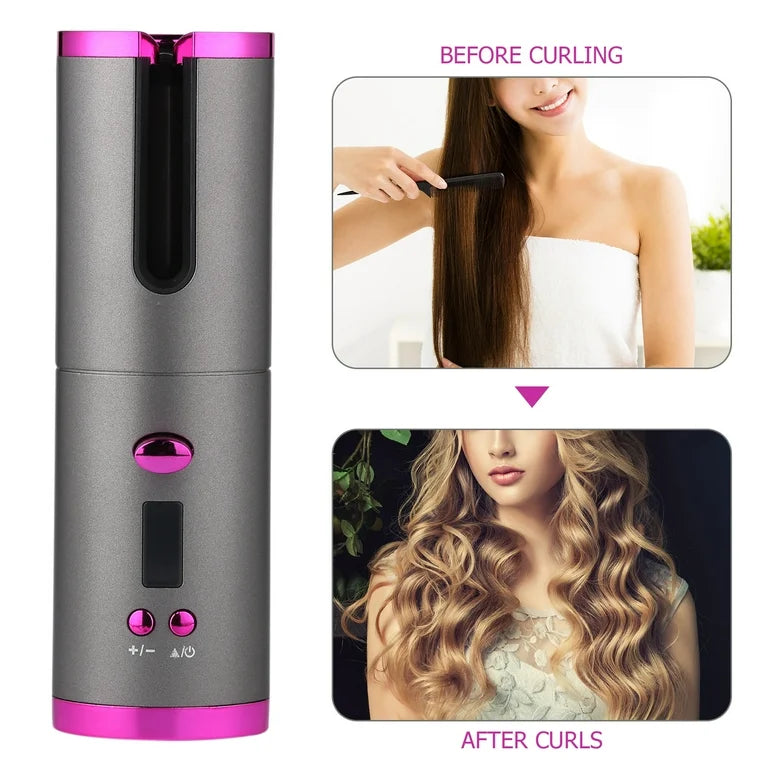 ONDULADOR RIZADOR AUTOMATICO, INALAMBRICO Y RECARGABLE